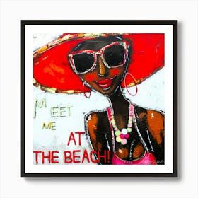 My Job Is Beach - Beach Near Me Art Print