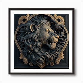 Panthera Leo Art Print