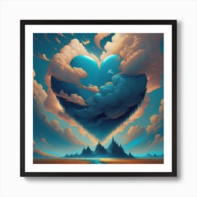 Heart Of Clouds Art Print