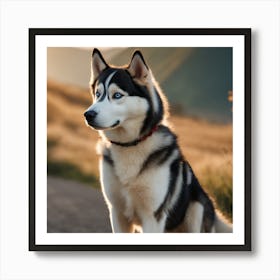 Siberian Husky Art Print