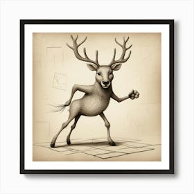 Deer! 21 Art Print