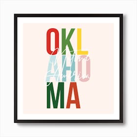 Oklahoma Native America Color Art Print