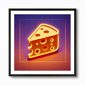 Cheese Icon Art Print