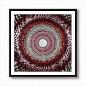 Red Tunnel Square Art Print