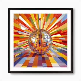 Disco Ball Art 31 Art Print