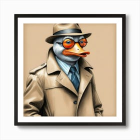 Detective Duck 5 Art Print