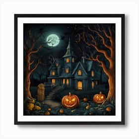 Haunted House 15 Art Print