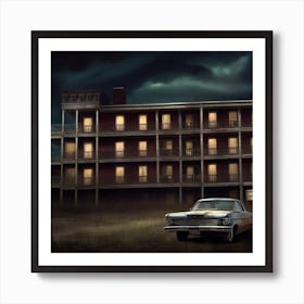 Haunted Hotel Art Print