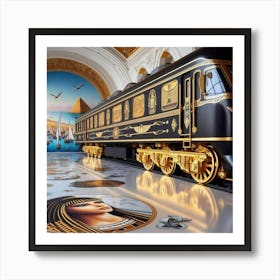 Egyptian Train 2 Art Print