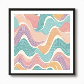 Abstract Wavy Pattern 1 Art Print