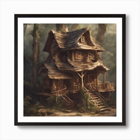 House In The Woods 1 Art Print