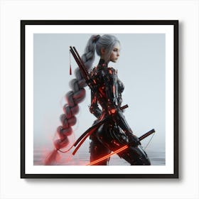 Samurai Girl 14 Art Print