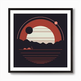 Solitude Square Art Print