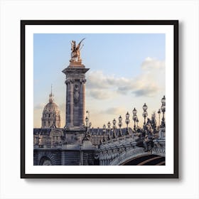 Alexandre 3 Bridge Square Art Print