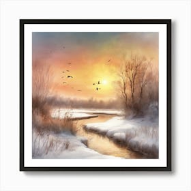 Winter Landscape 1 Art Print