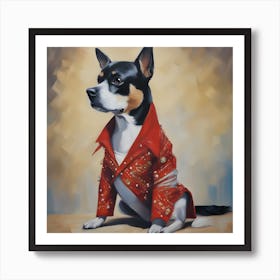 Elvis Dog 1 Art Print