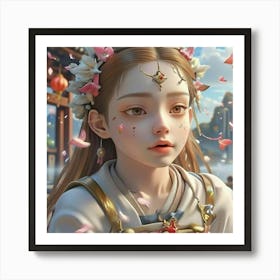 Chinese Girl Art Print