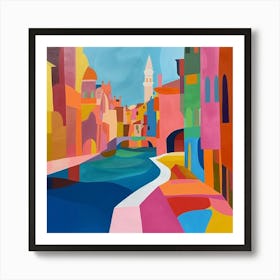 Abstract Travel Collection Venice Italy 3 Art Print