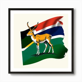 Namibia concept Flag Art Print