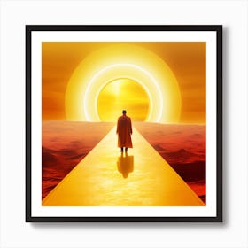 Man In The Red Coat Art Print