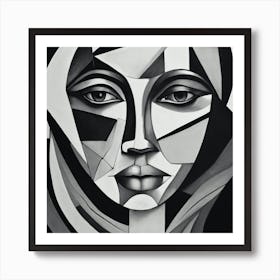 Abstract Painting Black And White Abstract Art 2 Art Print