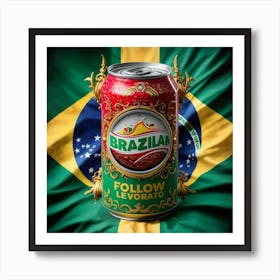 Brazilian Flag Art Print