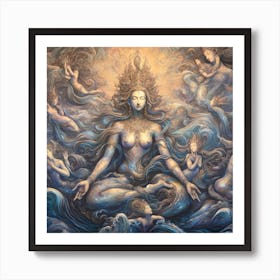 Goddess Of The Ocean Art Print