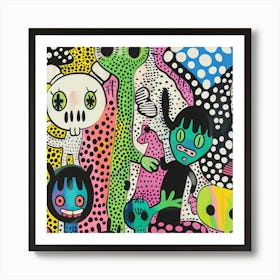 Monsters 9 Art Print