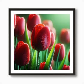 Red Tulips 2 Poster