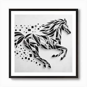 Geometric Art Horse Art Print