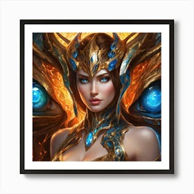 Angel Of The Gods fuj Art Print