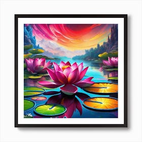 Lotus Flower 39 Art Print