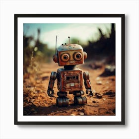 Firefly Rusty Toy Robot In A Desolate Wasteland 5528 (3) Poster