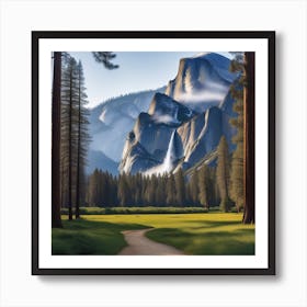 Yosemite Waterfall Art Print