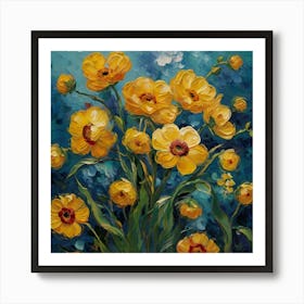 Yellow Flowers Art Print