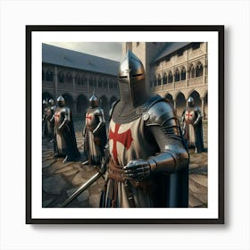 Knights In Armour 1 Art Print