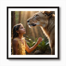 human-animal-relation-1 Art Print