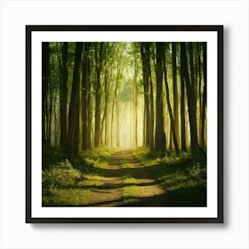 Path Through The Forest 9 Art Print