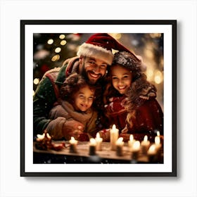 Celebration Festive Joy Family Gifts Lights Decorations Warmth Tradition Cheer Gathering (11) Art Print