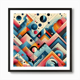 Abstract Geometry Art Print