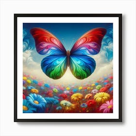 Colorful Butterfly 154 Art Print