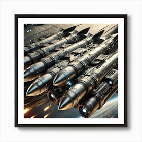 Valkyrie Assault Fighter Missile Pods Art Print