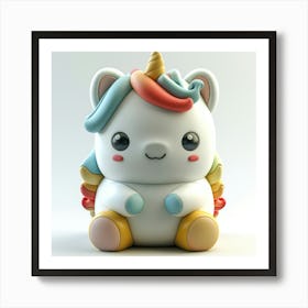 Unicorn 3d Print 3 Art Print