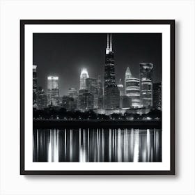 Chicago Skyline 4 Art Print