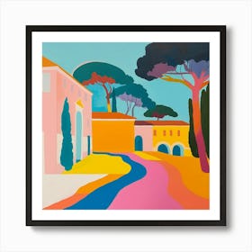 Abstract Park Collection Villa Doria Pamphili Rome 3 Art Print