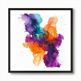 Abstract Watercolor Painting 12 Art Print