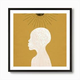 Afro-american girl Art Print