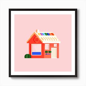 Synthe Square Art Print