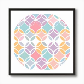 Pastel Circles 1 Art Print