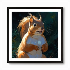 Red Squirrel 1 Art Print